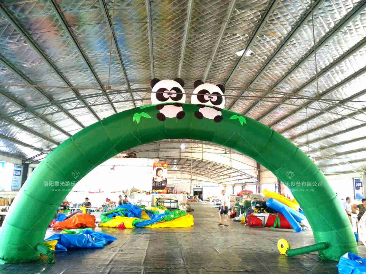 浙江熊猫喷绘拱门